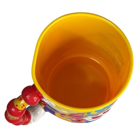 VTG Ringling Bros Barnum & Bailey Circus 3D Yellow Clown Plastic Mug Cup 1990s - Picture 8 of 12